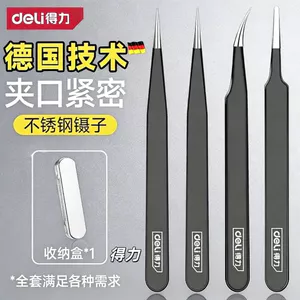Nhíp Thép Không Gỉ Dày Mũi Nhọn Liezi Độ Chính Xác Cao Sửa Chữa Pinch Chống Tĩnh Điện Niezi Kẹp Dụng Cụ