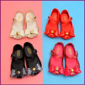 YT4 Melissa bé gái trẻ em Giày thạch công chúa bé gái dép Velcro hoạt hình trẻ em bướm kết quả đông lạnh trẻ em p