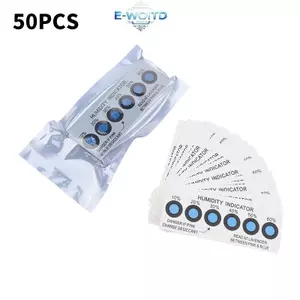 Thẻ chỉ báo độ ẩm E-WOITD để kiểm tra độ ẩm trong hộp kín10% -60% Thẻ giấy kiểm tra màu xanh lá cây Thẻ độ ẩm sáu điểm E-WOITD