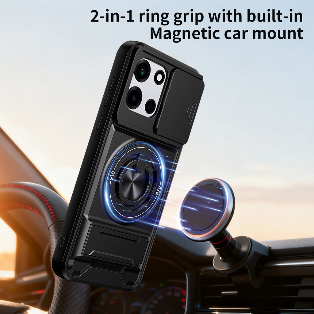 Ốp Điện Thoại Đa Năng Sang Trọng Thích Hợp Cho OnePlus Turbo6 15R Nord6 5G Dây 360°Giá đỡ vòng có vỏ máy ảnh Vỏ bảo vệ toàn diện chống sốc