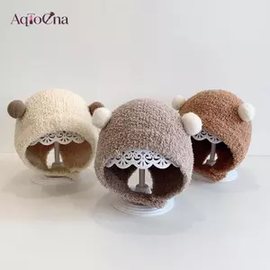 AqToCna Mũ Bé Thu Đông Siêu Dễ Thương Cho Bé Baotou Mũ Sơ Sinh Dễ Thương Mũ Bảo Vệ Tai Mùa Đông Ấm Áp Sang Trọng Mũ AqToCna