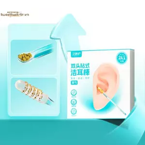 TRTR Đôi Đầu Stiy Ear Swabs Pi Có Thể Tái Sử Dụng Dụng Dụng Cụ Tẩy Sáp Tai Silicon Mềm Dụng Cụ Tẩy Ráy Tai Cho Người Lớn Tuổi Trẻ Em VN