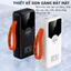 )44Sạc dự phòng 50000mAh sạc nhanh 22,5w dung lượng pin lớn có dây cắm nhiều điện thoại