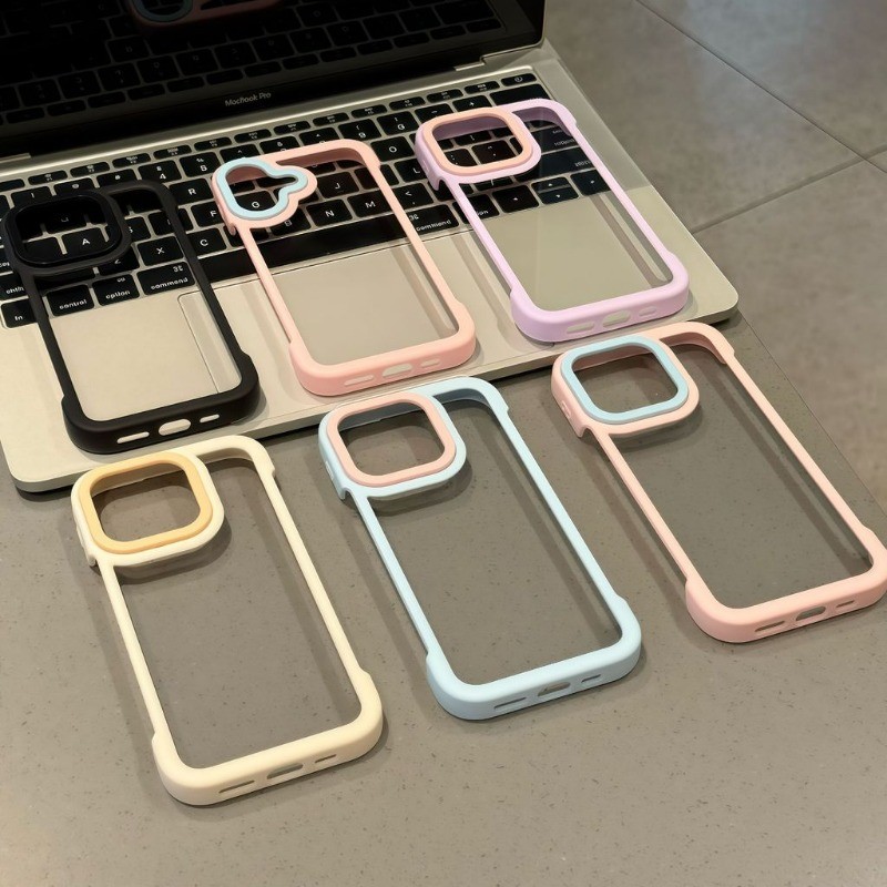 Nhẹ Sang Trọng Nửa Gói Tản Nhiệt Ốp lưng Cứng Thích Hợp Cho IPhone 17 16 15 14 13 12 11 Pro Max Plus Ốp lưng Ốp Lưng