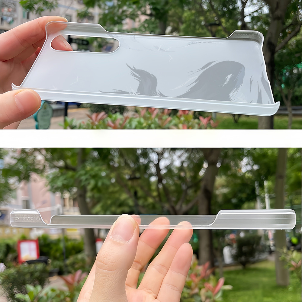 Vỏ điện thoại mỏng cứng cho Sony Xperia 1 II/III/IV/V, Xperia 5 II/III, Xperia 10 II/III/V, mẫu "Ink Whale" micro matte