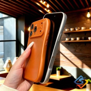 Ốp Điện Thoại Dark Cherry Slim Eo AG Matte Cho iPhone 17 Pro Max 13 14 15 16 Pro Max Khung Mềm Vỏ Từ Tính Chống Sốc Chống Rơi Có Bảo Vệ Ống Kính