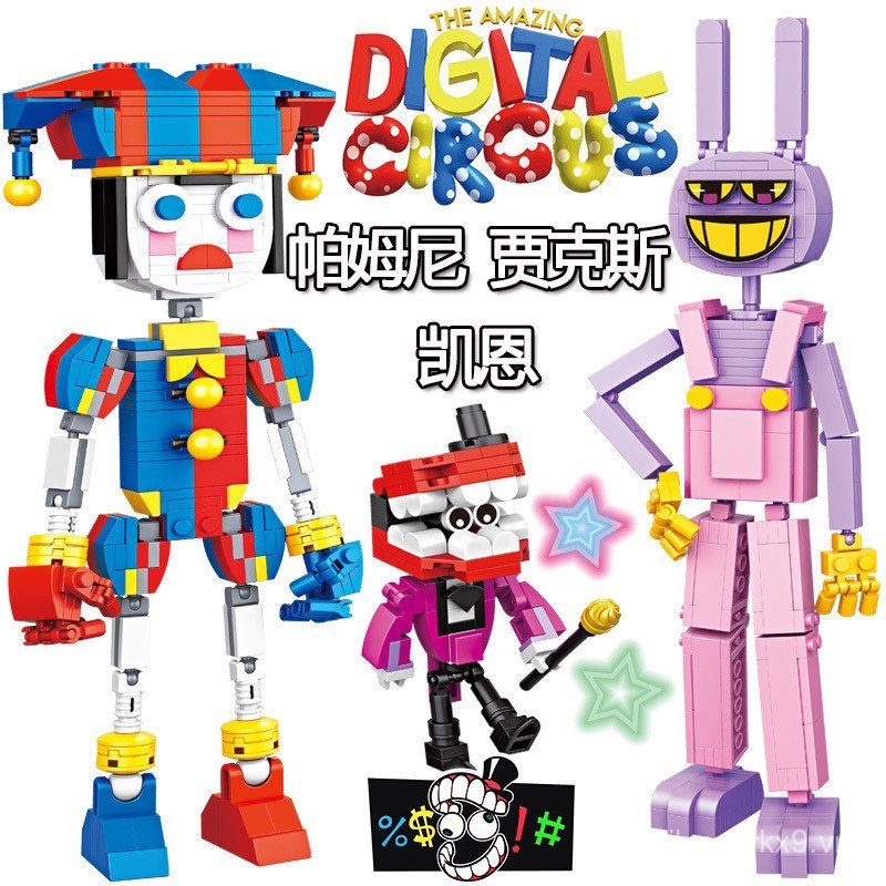 The Amazing Digital Circus Anime Ngoại Vi Pomni Jax Caine Khối Xây Dựng Lắp Ráp Búp Bê Đồ Chơi Handmade Để Bàn Trang Trí Quà Tặng Sinh Nhật