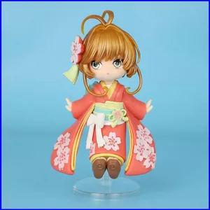 SQ3 Cardcaptor Sakura Sakura Kinomoto Tomoyo Daidouji Dễ Thương Kimono Anime Nhân Vật Hành Động Trang Trí QS3