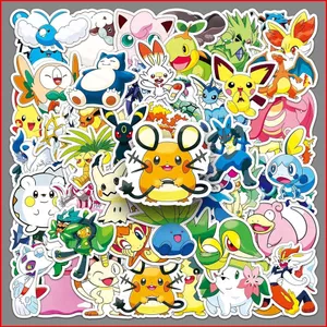 SY 50 Cái / bộ Pokemon Pikachu Dán Jigglypuff Graffiti Hành Lý Ván Trượt Trang Trí Chống Thấm Nước