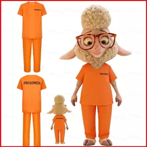 YB1 Zootopia 2 Bellwether đồng phục nhà tù 110cm-190cm đóng vai vải cosplay trang phục tiệc Halloween BY1