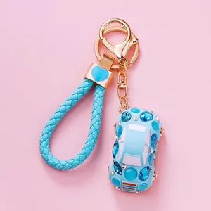 S3E3 Kim Cương Giả Bọ Cánh Cứng Xe Móc Khóa Nữ Quốc Gia Hợp Thời Trang Dễ Thương Sáng Tạo Túi Mặt Dây Chuyền Vòng Kinh Doanh Cao Cấp Nhỏ Quà Tặng