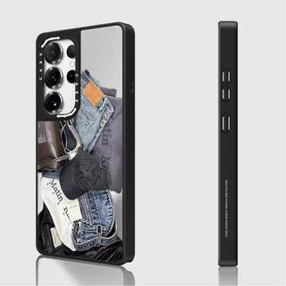 CASECASE X MATIN KIM UNBOXING BLACK Case Matte Black & Sliver Mirror Vỏ hút từ tính Samsung Galaxy S26 S25 S24 S23 Ultra Plus Mặt sau cứng có hộp khắc logo