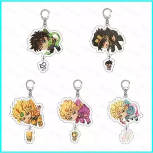 HT2 Jojo Kỳ Dị Phiêu Lưu Móc Khóa Anime Móc Khóa Acrylic Dễ Thương Túi Mặt Dây Chuyền Hoạt Hình Jonathan Móc Chìa Khóa Quà Tặng TH2