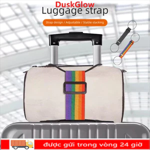 DUSKGLOW 1 / 2 Dây buộc hành lý, Dây đeo đàn hồi hành lý đa năng di động, Dây đeo đóng gói hành lý có thể điều chỉnh có thể tái sử dụng Phụ kiện Luggag
