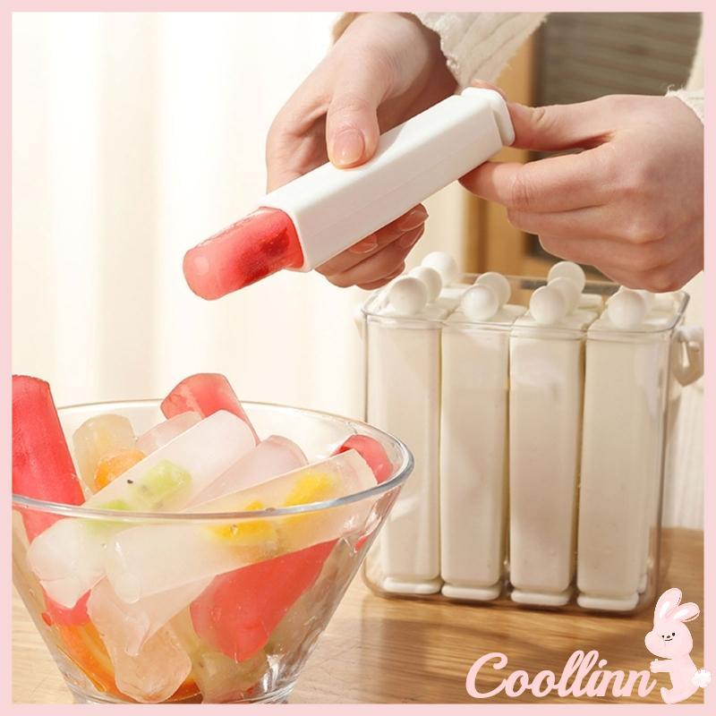 COO Silicone Ice Stick Maker Dễ dàng phát hành Bộ khuôn làm đá viên có nắp hộp lưu trữ