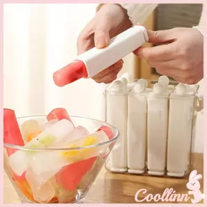 COO Silicone Ice Stick Maker Dễ dàng phát hành Bộ khuôn làm đá viên có nắp hộp lưu trữ