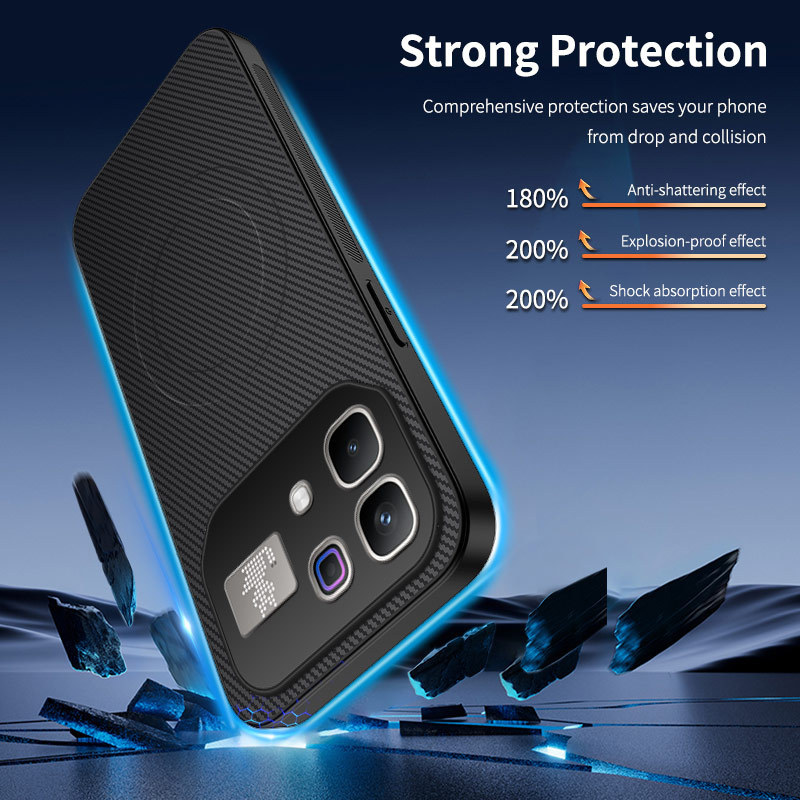 Vỏ Chống Sốc Cho Infinix Note 60 / Note 60 Pro X6878 X6879 Vỏ Mờ Sang Trọng Vỏ Sạc Không Dây Kinh Doanh