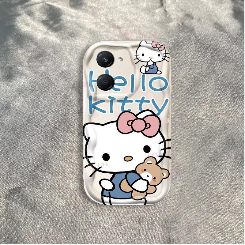 Thích hợp cho VIVO Y03 Y03T Y18 Y18S Y18T Y18E Điện thoại thông minh 3D TPU mềm Kitty Rilakkuma Vỏ điện thoại chống sốc