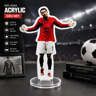 Cristiano Ronaldo Messi Football Star Craft Standing Brand Acrylic Humanoid Standing Plate Home Decoration Soccer Orn
