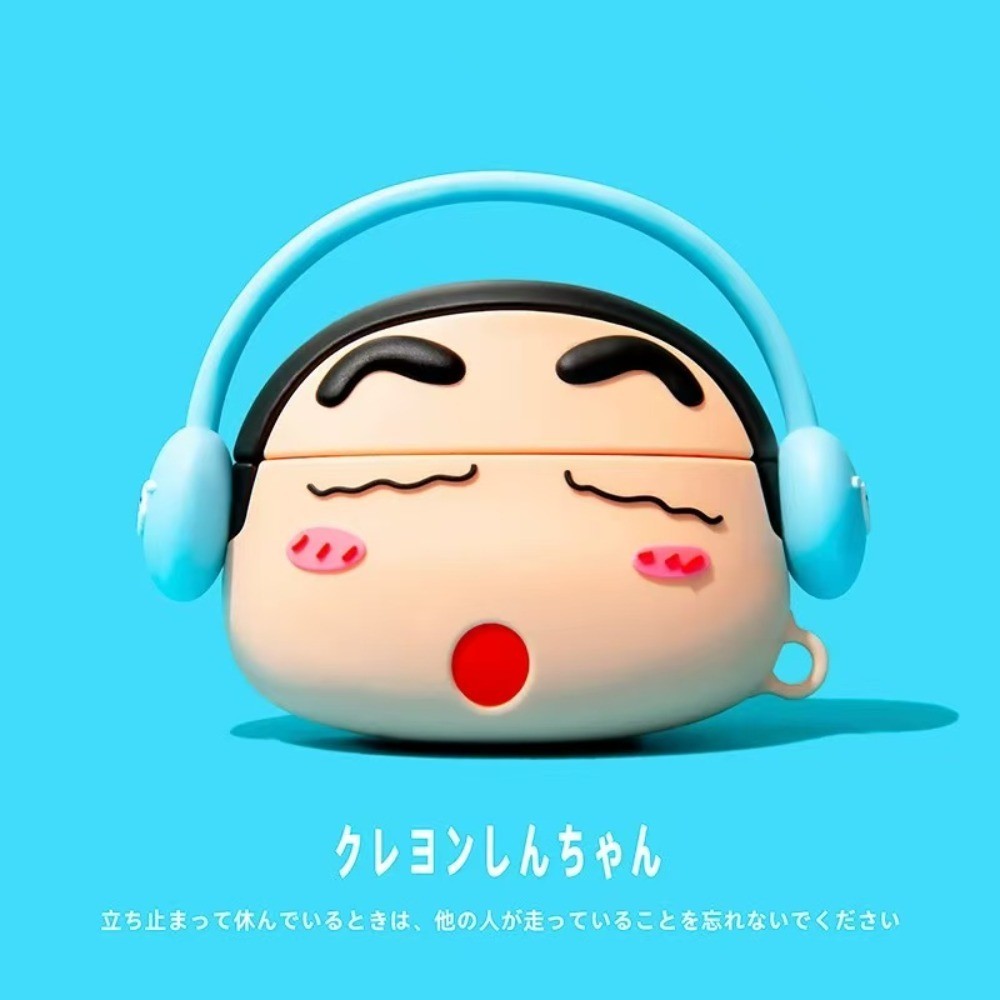 Vỏ tai nghe silicon hình chú thỏ Fox Boy cho AirPods Pro3/Pro / Pro2/4 / 3 / 2 / 1