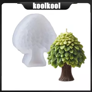 Khuôn silicon hình cây Kool 3D có thiết kế lá lớp để trang trí nhà cửa tự nhiên