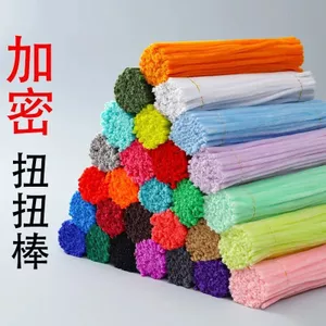 Twist Bar Macaron Twist Bar Bó Hoa Handmade diy Chất Liệu Gói Trẻ Em Mã Hóa Lông Gốc Nút Nút Thanh HO8O