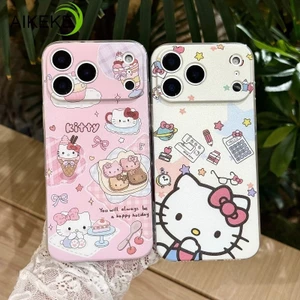 Ốp Điện Thoại Kitty Hồng Dễ Thương Cho Redmi Note 15 14 13 12 Turbo 4 12S 11 10T 10S 9 Pro Max 9T 9S 8T 8 7 6 5 4X Pro Plus 4G 5G Coquette ốp Bìa Hoạt Hình Trong Suốt Mềm Mại Vỏ