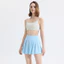 Váy Tennis Xếp Ly Cầu Lông Thể Thao Váy Ngắn Nữ Yoga Thể Dục Chạy Culottes Nhanh Khô