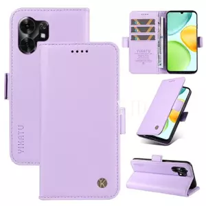 Ốp Lưng Cho Honor 500 Smart X6D Skin Feel PU Da TPU Khung Khe Cắm Thẻ Chống Rơi Vỏ Điện Thoại