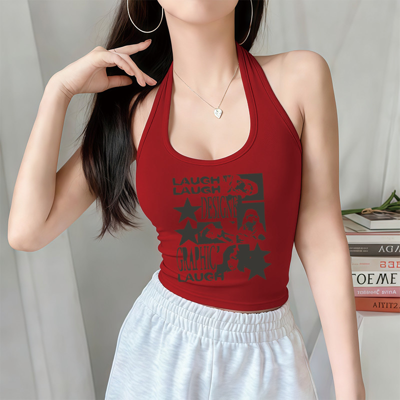 Áo Yếm Croptop Choàng Cổ Hở Lưng Ôm Body Nữ | Áo Thun | Cotton Thun Mềm Co Giãn | Tôn Dáng Gợi Cảm Sexy Siêu Hot Mới#01