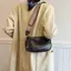 E-WOITD Vintage Nhỏ Messenger Túi Dành Cho Nữ Đơn Giản Da Pu Nữ Gối Đeo Vai Túi Thời Trang Nữ Ví Túi Xách Túi Đeo Ngang E-WOITD