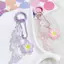 Móc khóa hoa đầy màu sắc ngọt ngào Móc khóa hoa dễ thương Mặt dây chuyền Túi thời trang Charm Sáng tạo Bapa Phụ kiện trang trí Quà tặng mới