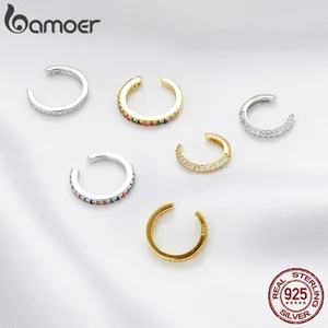1 Chiếc Bông Tai bamoer bạc 925 Đính Đá zircon sce993