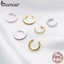 1 Chiếc Bông Tai bamoer bạc 925 Đính Đá zircon sce993