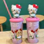 Bán Xoắn Hello Kitty Cốc Nước Hoạt Hình Dễ Thương Nhảy Múa Hello Kitty Rơm Cốc Cô Gái Giá Trị Cao Cốc Nước Quà Tặng
