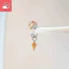 Trang sức thời trang nữ - Vòng và bông tai hình học từ zircon móng ngựa đa năng