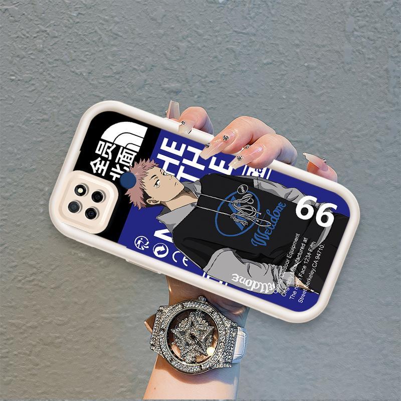 Ốp Lưng Cho Realme C12 C25 C25S C21Y C25Y C15 Narzo 30A Narzo 20 Vỏ Điện Thoại Mềm Silicon Hoạt Hình TPU Jujutsu Kaisen Anime Mặt Sau Chống Sốc Mắt Thiên Thần