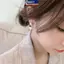 Bông tai ngọc trai style Hàn Quốc đơn giản từ Dongdaemun, màu đỏ, phù hợp mọi người