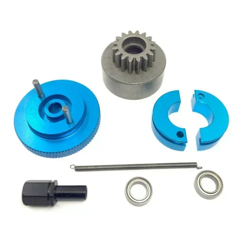 1 Bộ Hoàn Chỉnh Bánh Đà Ly Hợp Chuông 16T & Giày Vòng Bi Mùa Xuân 5x10x4 mm Nitro Động Cơ Phần Cho HSP 1 / 10 Buggy Xe Tải Truggy