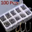 Maky - 100 Móc Câu Thép Carbon, Phù Hợp Cho Các Loại Cá - Phụ Kiện Câu Cá