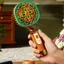 Quạt Mini Cầm Tay LACYESUK, Quạt Điện Di Động Gió Mạnh Retro, Tuổi Thọ Pin Dài 3 Tốc Độ Hoạt Động Yên Tĩnh Quạt Sạc USB Vintage Văn Phòng