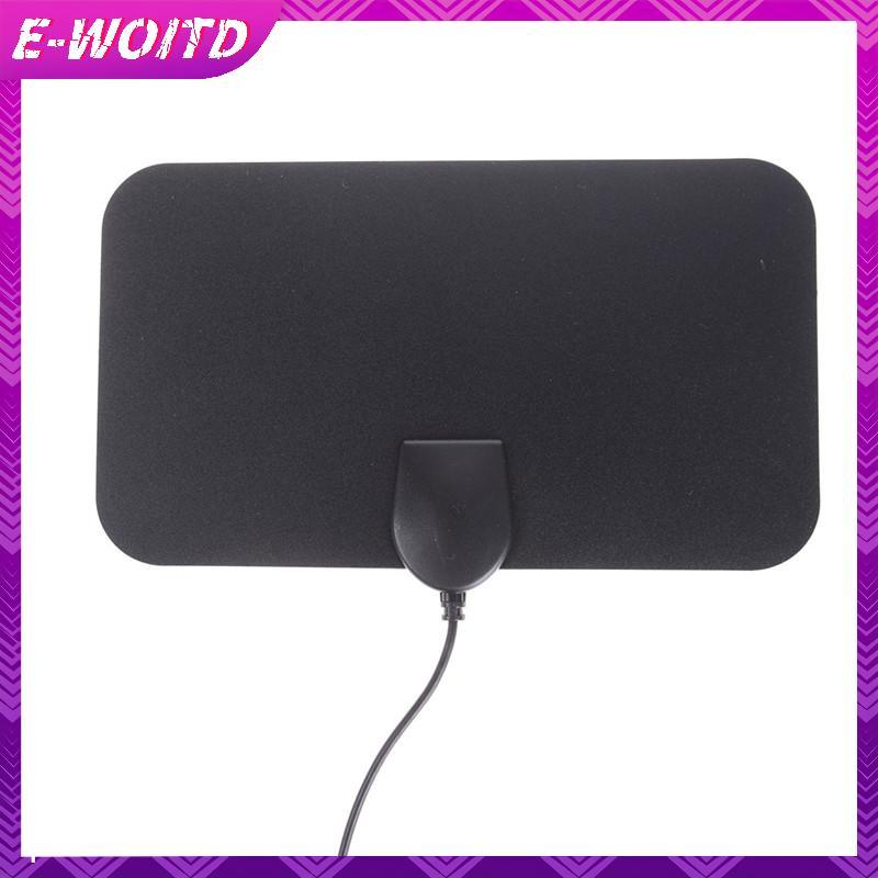 Ăng-ten TV E-WOITD HDTV DVB-T2 Flat HD Kỹ Thuật Số Trong Nhà Khuếch Đại Phạm Vi 50 Dặm TVFox E-WOITD