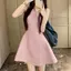 Váy vest chữ A không tay kiểu Pháp Yujie - Style Hepburn