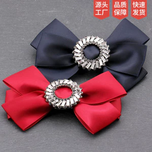 Qi Bow Phong Cách Hàn Quốc, áo họa tiết kim cương và hoa, retro sáng sang trọng