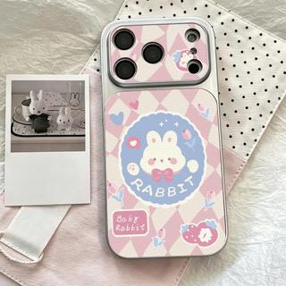 Thỏ tròn Linger Đối với iPhone 17/16Pro Corning Shell Dán da đơn giản mới