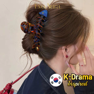 Cao Cấp Acetate Cá Mập Kẹp Xương Cá Kẹp Cao Cấp Cuộn Dây Tóc Hàn Quốc Phụ Kiện Tóc
