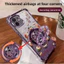 Ốp Lưng Trong Suốt Cho Iphone 17 AIR 16 14 13 12 11 15 Pro X XS Max XR 6 6S 7 8 Plus MINI Sang Trọng Cao Cấp Dễ Thương Giá Đỡ Xoay Đứng Phong Phú Mạ Trong Suốt Vỏ Điện Thoại Mềm
