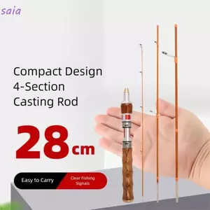 Cần câu SAIA UL Power 2025 Carbon 1.4m - Phù hợp câu cá mùa đông trên băng