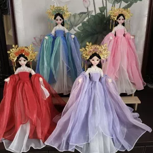 30cm Phong Cách Cổ Xưa Búp Bê Cổ Tích Trang Phục Hanfu Búp Bê Phong Cách Quốc Gia Búp Bê Đồ Chơi Quốc Gia Hợp Thời Trang Ăn Mặc 0424