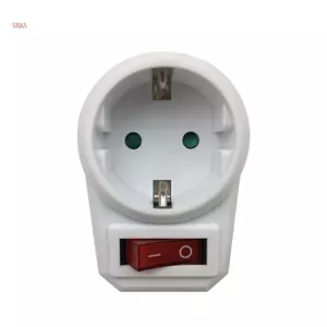 Shas Châu Âu Chuyển Đổi Cắm 1 Đến 1 Chiều Bộ Chuyển Đổi Nguồn Có Công Tắc 16A AC 250V Ổ Cắm Du Lịch EU